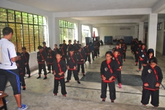 The Karate Kids starting a session