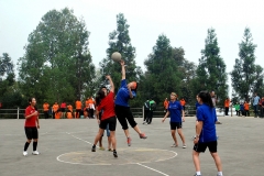 Basketball girls red vs blue